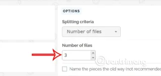파일을 분할하고 큰 파일을 여러 개의 작은 파일로 나누는 방법