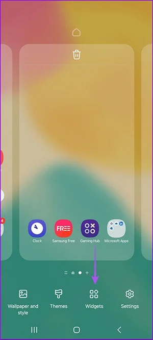 Cómo agregar un widget de cámara en Samsung Galaxy