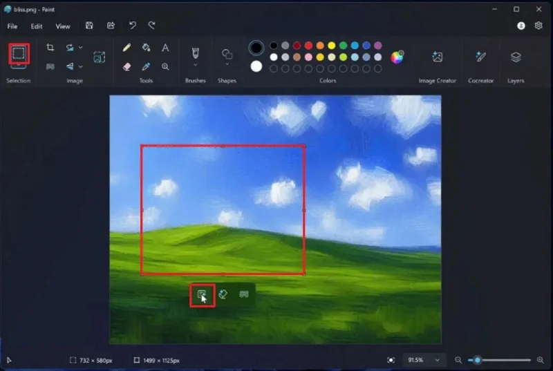 Cómo agregar objetos de IA a fotos en Microsoft Paint
