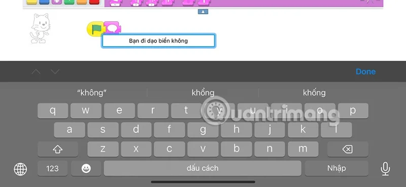 ScratchJR'da mesajlı animasyonlar oluşturma talimatları