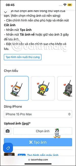 iPhone için salıncak evcil hayvan duvar kağıdı nasıl oluşturulur