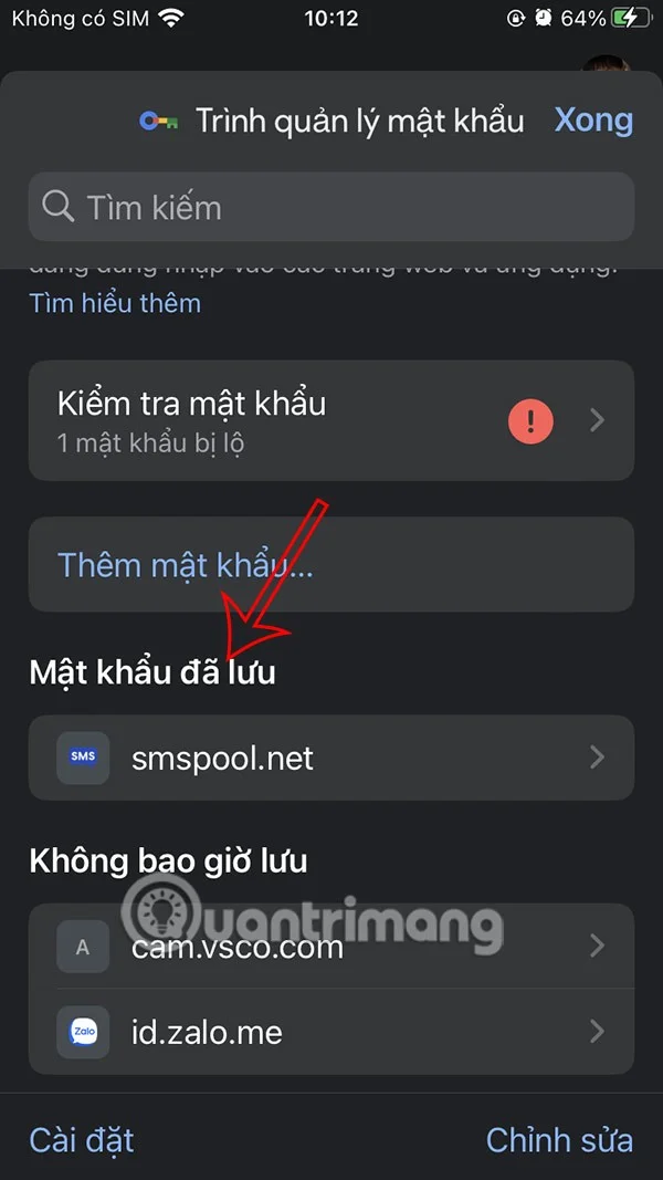 Conseils pour partager les mots de passe enregistrés sur Google Chrome mobile