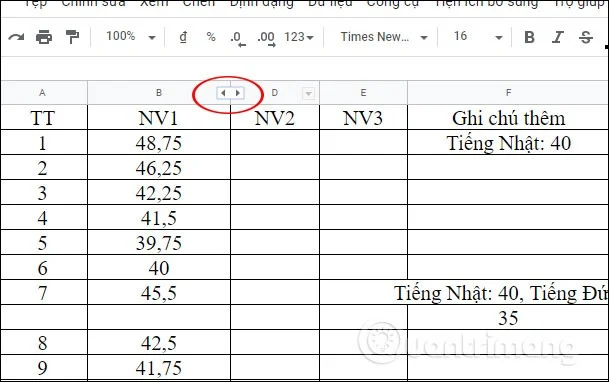 Comment geler et masquer des lignes et des colonnes dans Google Sheets