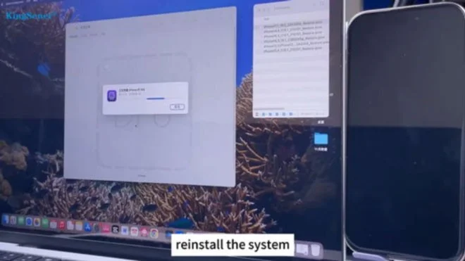 Gros plan sur le processus de mise à niveau de l'iPhone 16 Pro 128 Go vers 1 To
