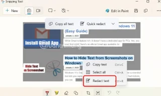 How to Hide Text in Windows 11 Screenshots