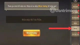 Laatste code van Tram Tien Quyet en hoe de code in te voeren