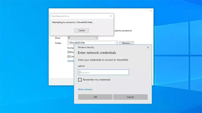 How to map a network drive in Windows 10