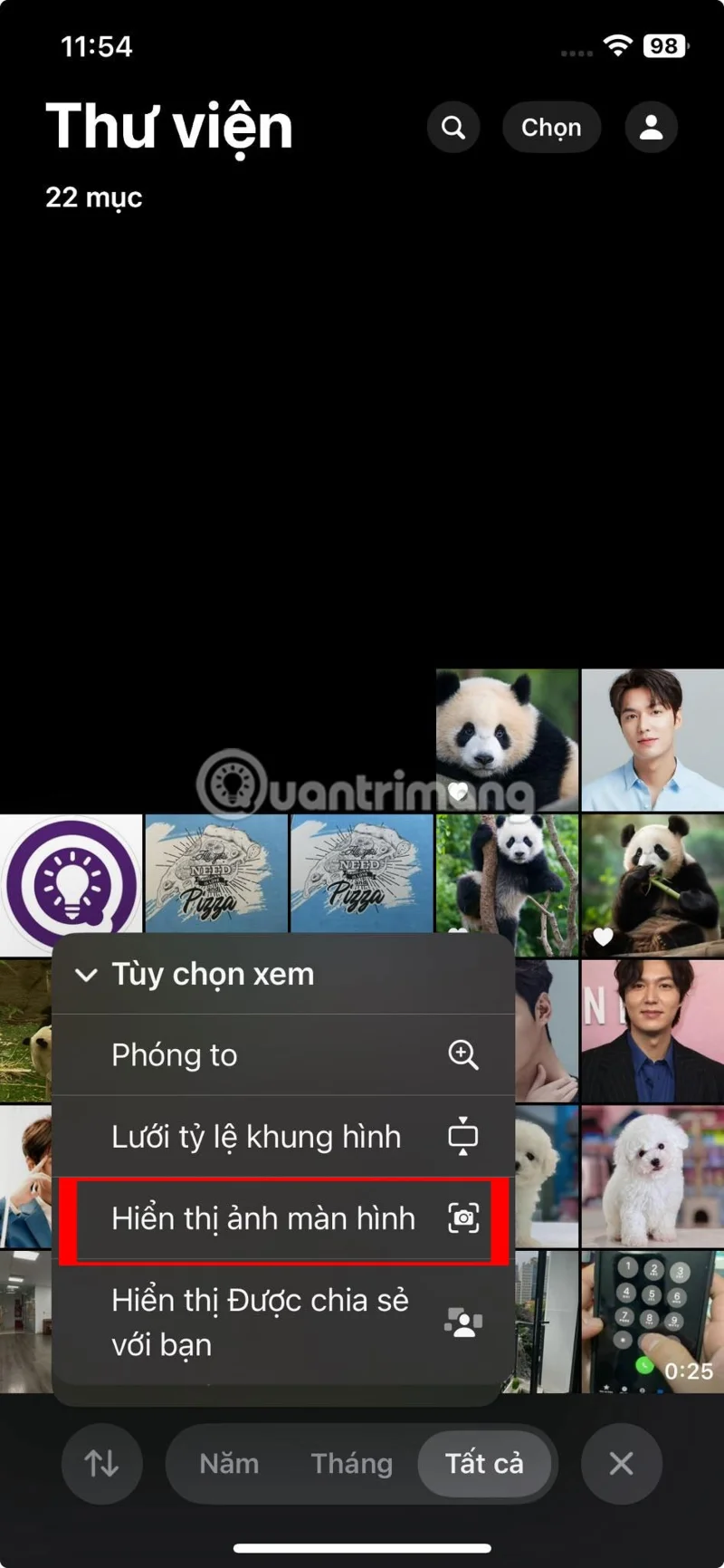 iPhone 사진 라이브러리에서 스크린샷을 숨기는 방법