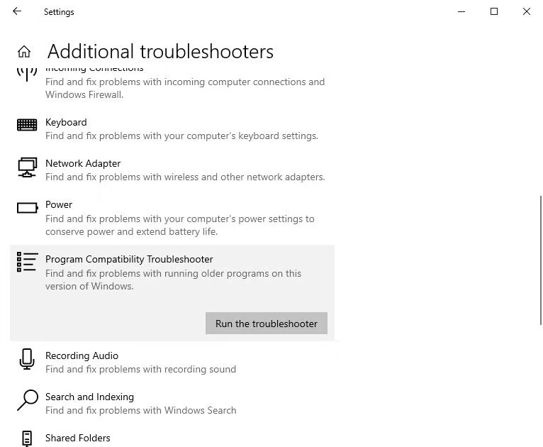 4 Möglichkeiten zum Ausführen der Programmkompatibilitäts-Problembehandlung unter Windows