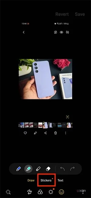 Cómo crear stickers a partir de fotos en Samsung