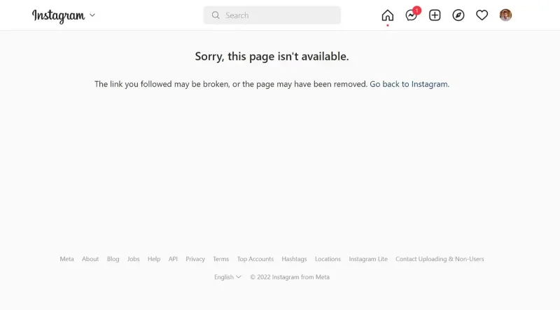 Hoe weet je of iemand zijn Instagram-account heeft gedeactiveerd of verwijderd?
