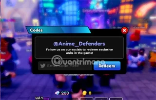 Volledige code van Anime Defenders 5.5 nieuwste versie en hoe je de code invoert