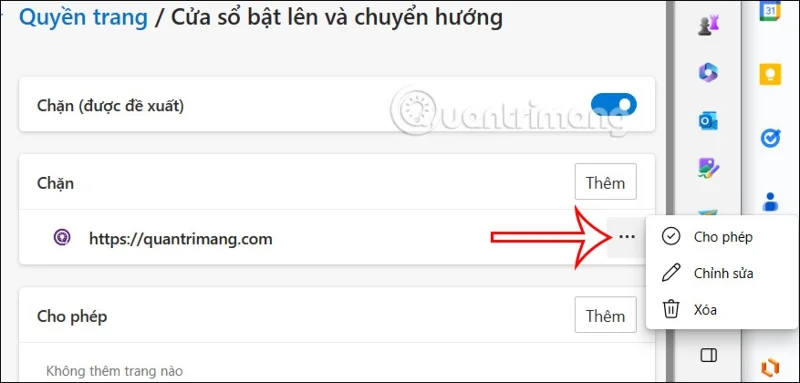 Pop-ups blokkeren en deblokkeren in Microsoft Edge