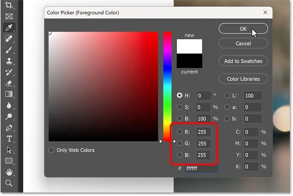 Hoe je snel een afbeelding in Photoshop kunt vervagen naar een achtergrondkleur met Live Gradients