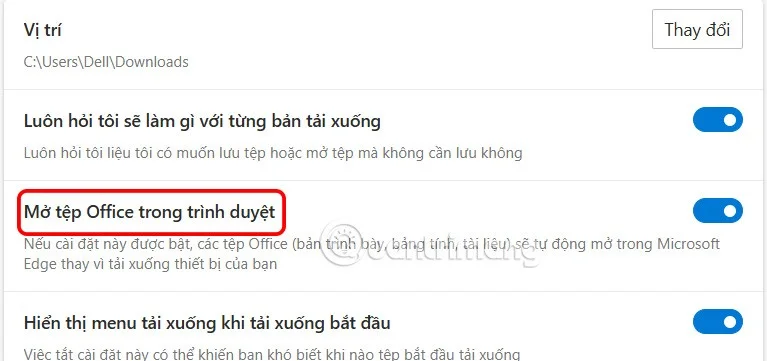 Bagaimana untuk melumpuhkan pemapar fail Office dalam Microsoft Edge
