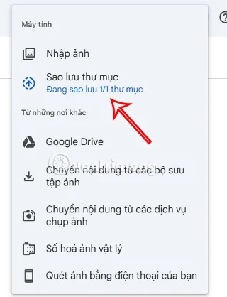 Instrucciones para realizar copias de seguridad automáticas de carpetas en Google Fotos