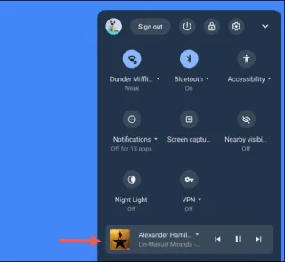 Cómo anclar controles multimedia a Chromebook Shelf