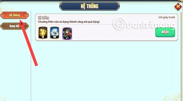 Código Dai Bang Chu, código de regalo Dai Bang Chu último evento