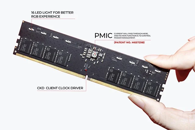 V-Color presenta la primera memoria RGB O CUDIMM DDR5 del mundo: velocidad de overclocking de hasta 9200 MT/s