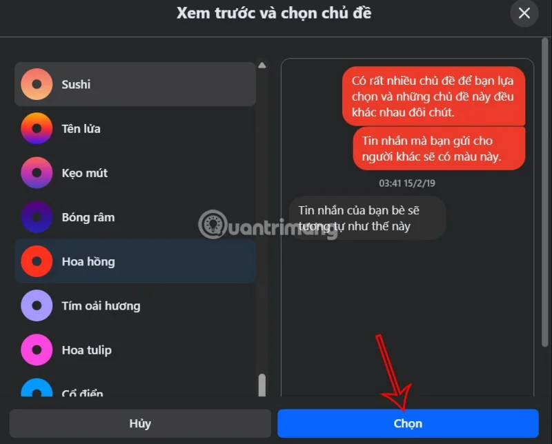 Instrucciones para cambiar el color de Messenger en el teléfono y la computadora