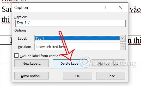 Word'de tablo başlıkları ekleme talimatları