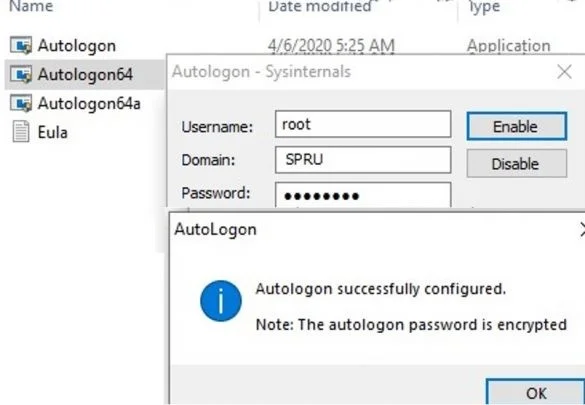 Turn off Windows 10 password when logging in for just 10 seconds