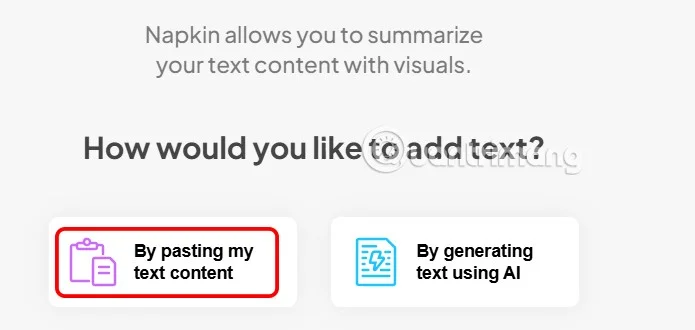 Napkin AI'da illüstrasyon oluşturma talimatları