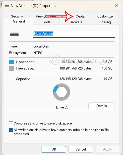 Windows depolama kapasitesini sınırlamak için Disk Kotası nasıl kullanılır Windows depolama kapasitesini sınırlamak için Disk Kotası nasıl kullanılır