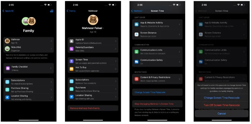 iPhone, iPad 및 Mac의 화면 시간 기능 비밀번호를 재설정하는 방법