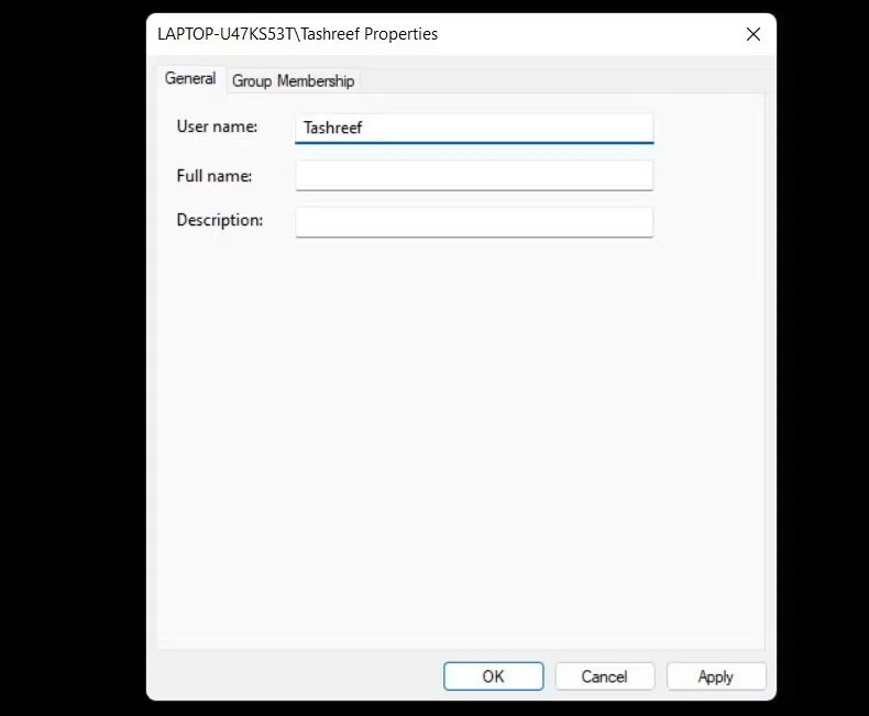 How to change User Profile folder name in Windows 11