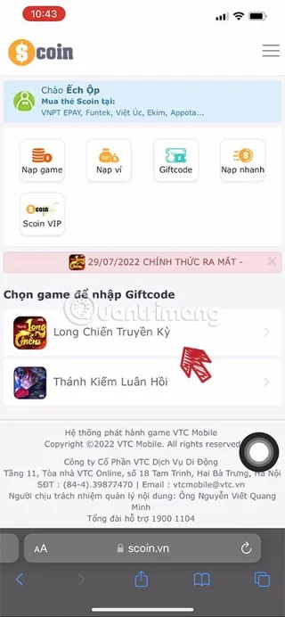 Laatste Long Chien Truyen Ky-code en hoe u de code invoert
