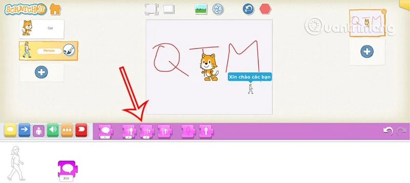 Instruções para adicionar personagens no ScratchJR