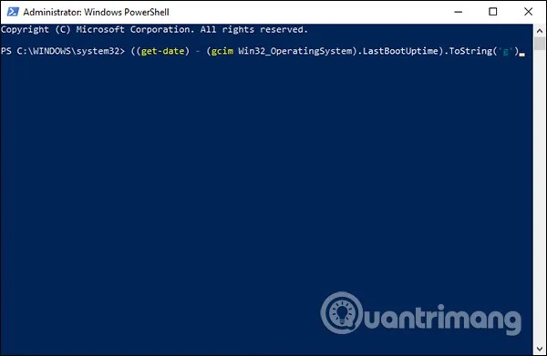 How to view Windows computer uptime