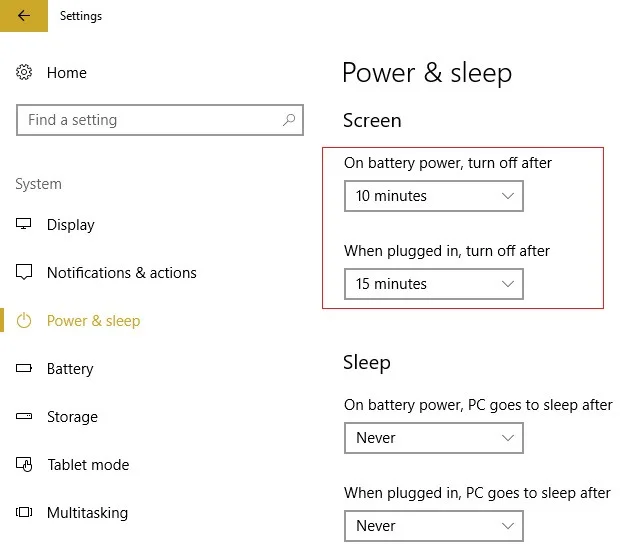 How to Change Screen Lock Timeout in Windows 10