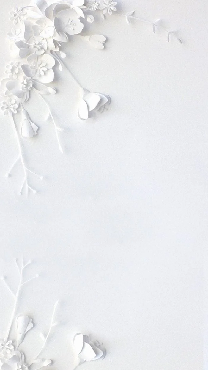 Papel pintado blanco, hermoso papel pintado blanco.