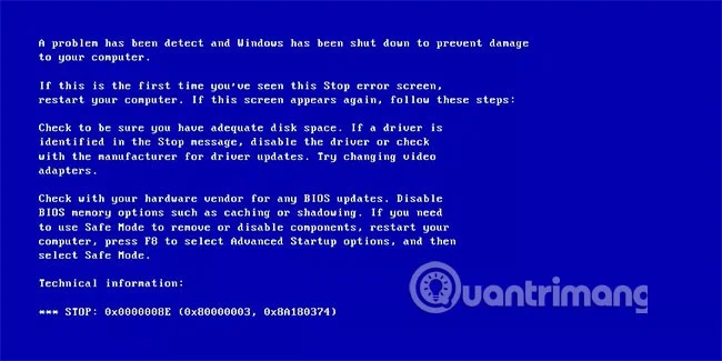 Instructions pour corriger les erreurs d'écran bleu sur les ordinateurs