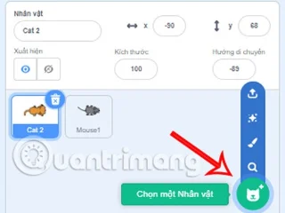 Programmation du jeu Chat et Souris avec Scratch