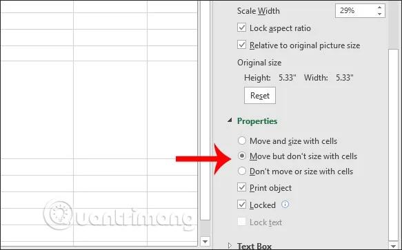 Bagaimana untuk membetulkan imej yang dimasukkan dalam Excel