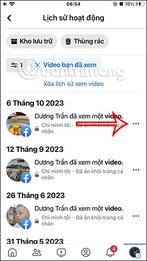 Hoe je snel bekeken video's op Facebook verwijdert