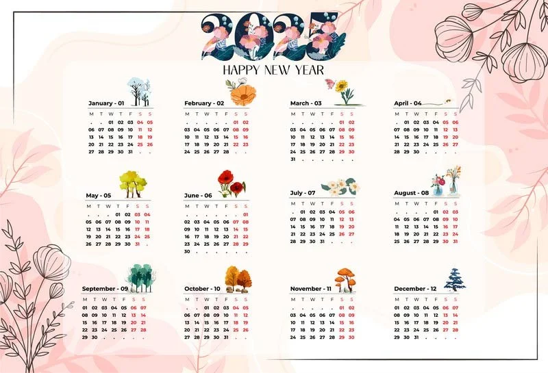 Creatieve kalenderideeën voor 2025 met foto's Creatieve kalenderideeën voor 2025 met foto's