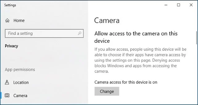 Napraw kamerę internetową, która nie działa w systemie Windows 10