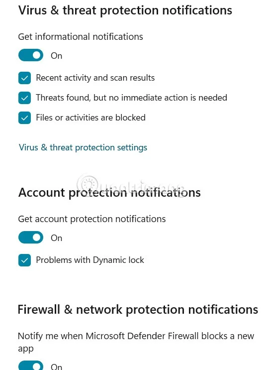 How to turn Windows Security notifications on and off on Windows