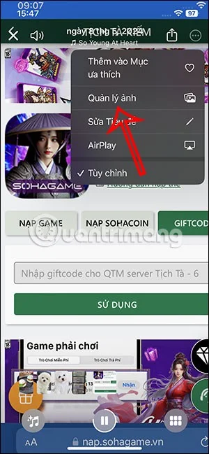 Instruções para adicionar e excluir fotos no álbum de memórias do iPhone