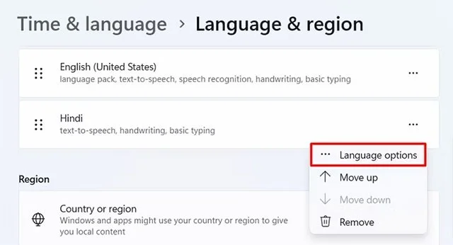 Bagaimana untuk menukar bahasa papan kekunci pada Windows 11
