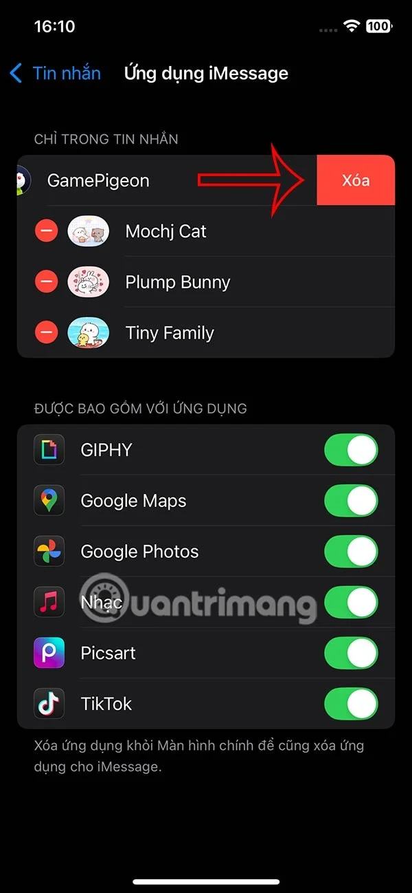 Hoe verwijder ik de iMessage iPhone-app?