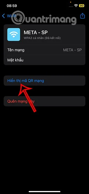 QRコードを使ってiPhoneでWi-Fiを共有する方法