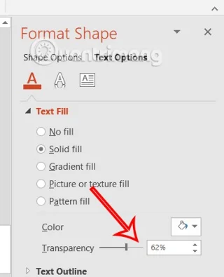 PowerPoint'te şeffaf metin nasıl oluşturulur