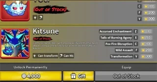 Bagaimana untuk mendapatkan buah Kitsune dalam Buah Blox