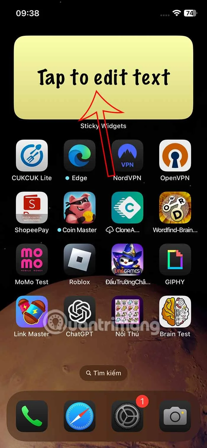 iPhone 홈 화면에 메모를 쓰는 방법