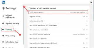 Cómo habilitar el modo de privacidad de LinkedIn para navegar de forma anónima